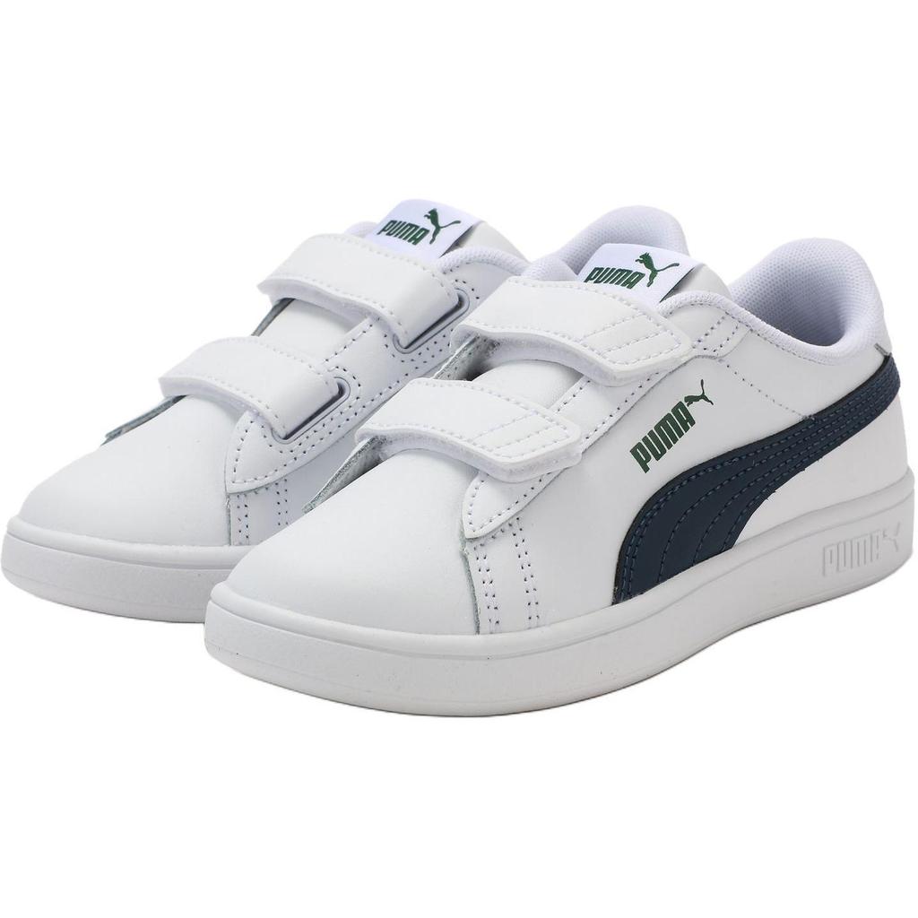 Puma Smash 3.0 Comfortable Low-Top Kids Sneakers Kids Sneakers White Blue 392033-05