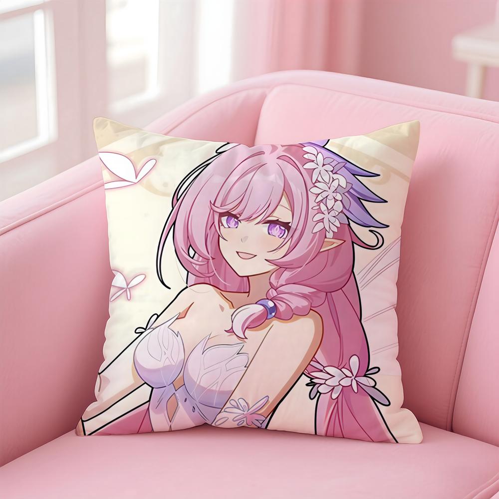 Honkai Impact 3rd Cushion Cover Pillow Case Soft Friendly Fabric Concealed Zipper