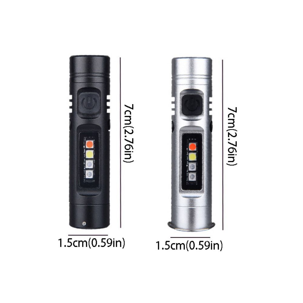 Rechargeable LED Torch Multi-Functional 3 Modes LED Flashlight Bright Tiny Battery Flashlight Traveling