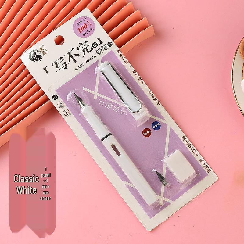 Eternal Black Pencil: Everlasting HB Pencil - No Ink, No Sharpening, Durable Writing & Drawing.