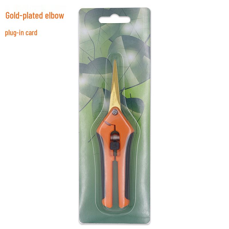 Stainless Steel Pruning Shears for Flowers, Fruit, and Vegetables - Straight Head Gardening Shears