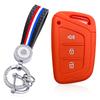 Silicone Car Key Case Keychain Holder Key Cover Fob For JAC JS4 J7 E-JS4 S2 S3 S4 S5 S7 JIAYUE A5 X4 X7 IC5 IEV T50 T8 Refine M6