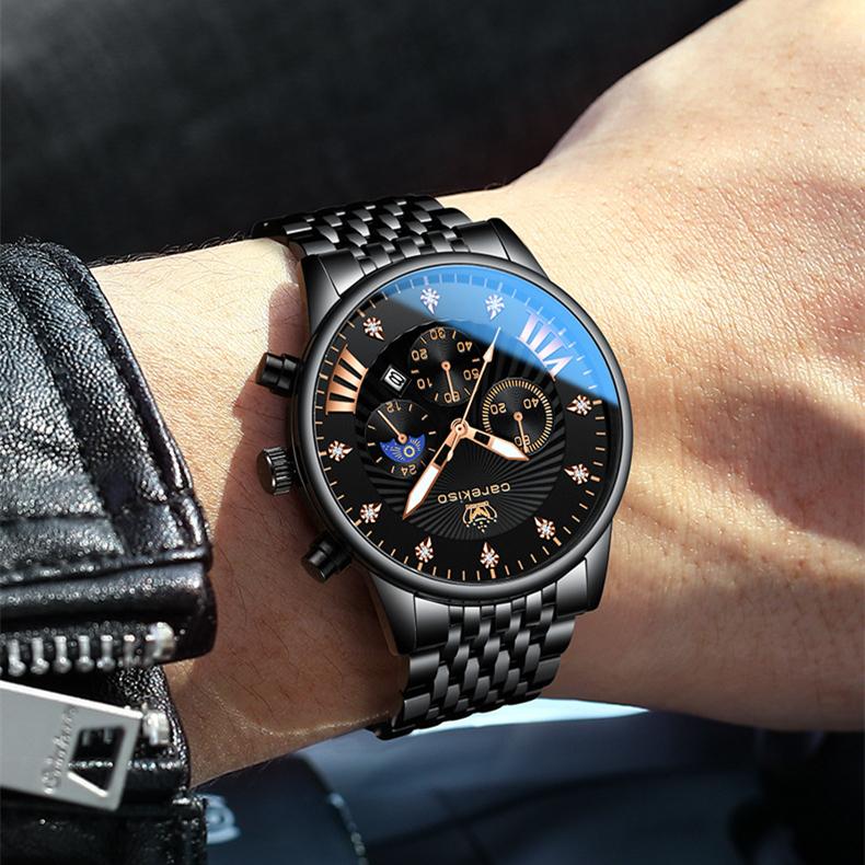 Neue TOP-Marke Luxus Herrenuhr Herrenuhr Wasserdicht Herren Quarzuhren