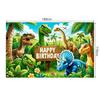 Dinosaur Jungle Birthday Party Backdrop Polyester Kids Birthday Party Decoration Banner Room Photo Booth Background Props