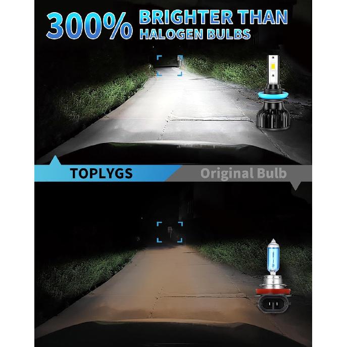 Fit For Ford F150 2015 2016 2017 2018      Low Beam, Super Bright 6000K Cool White Light Bulbs, Plug And Play, Pack Of 2