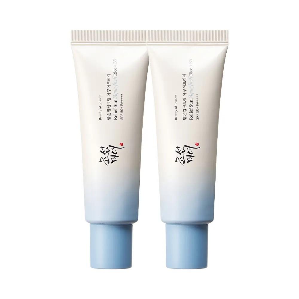 

Beauty of Joseon Rice + Probiotics Aqua Fresh Sunscreen SPF50+ PA++++ 50ml ×2 Set Korean Sun Cream