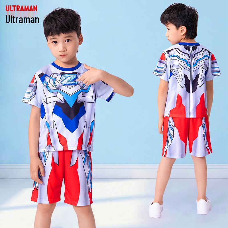 Мальчишеский комплект из футболки с коротким рукавом и шорт ULTRAMAN с функцией быстрого высыхания 120