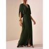 Europe, America 2026 summer new retro casual loose simple waist strap thin dress