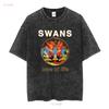 Swans Band Love of Life Tracklist T-Shirt Volle Größe S 5XL BE2770 lange oder kurze Ärmel Vintage Gewaschene Designerkleidung