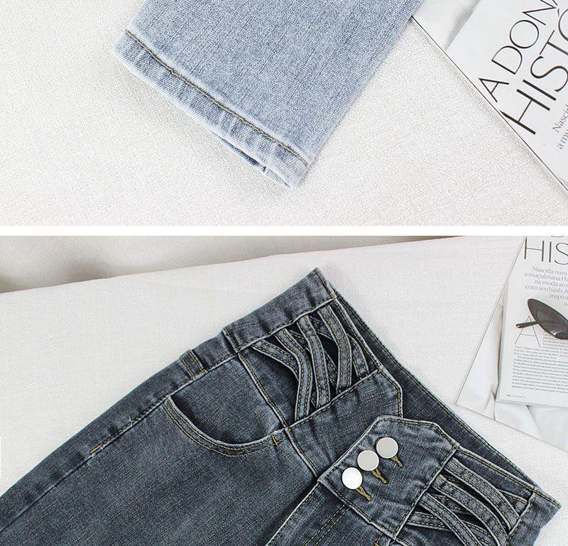 Women's High-Waisted Elastic Denim Skinny Jeans - 2025 Summer Slim-Fit, Versatile, and Flattering Style