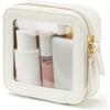 Small Cosmetic Bag Clear Pouch Travel Organizer Case Toiletry Bag Waterproof Square Pouch Zipper Makeup Bag Portable Minimalist Handbag
