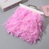 1M 5M 10M Truthahnfeder-Besatz 10-15cm Breite Flauschiger Natürlicher Feder-Fransen DIY Nähen Kleid Kostüm Party Dekoration Zubehör