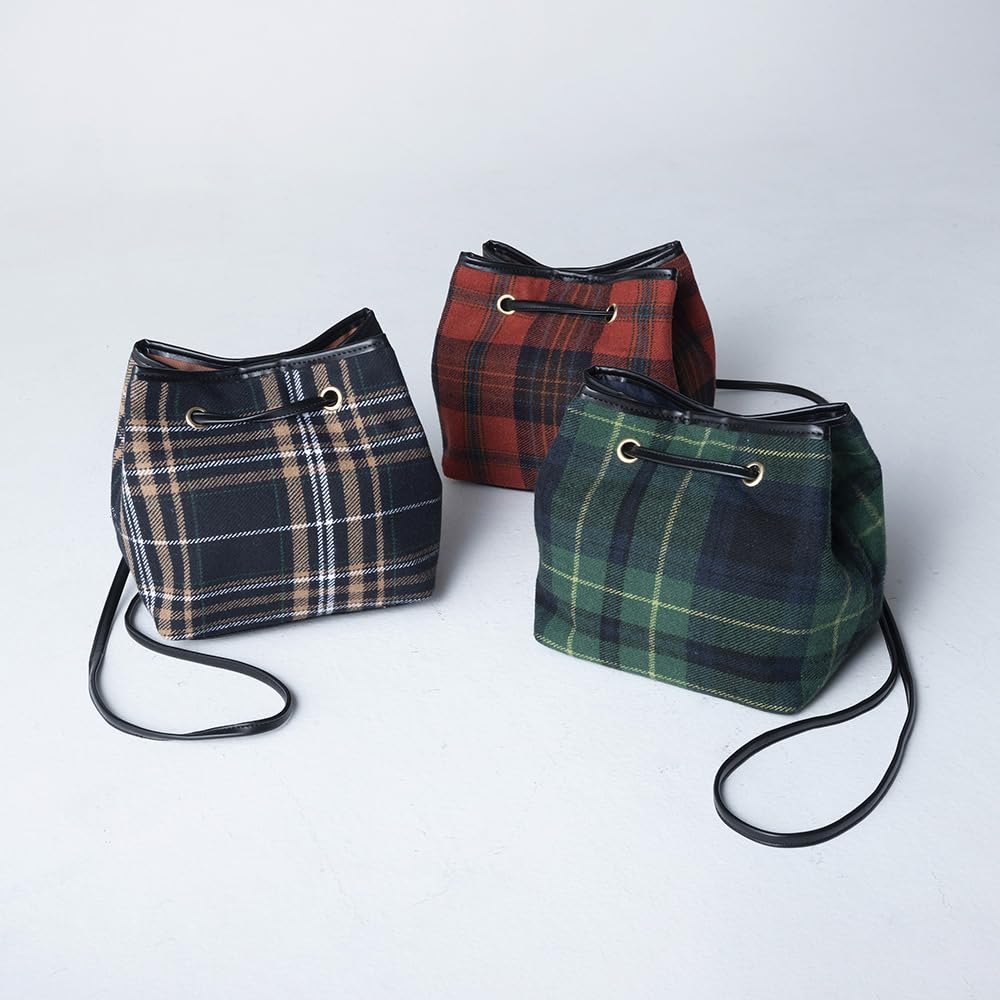[Finisage] Cozy Check Drawstring Bag