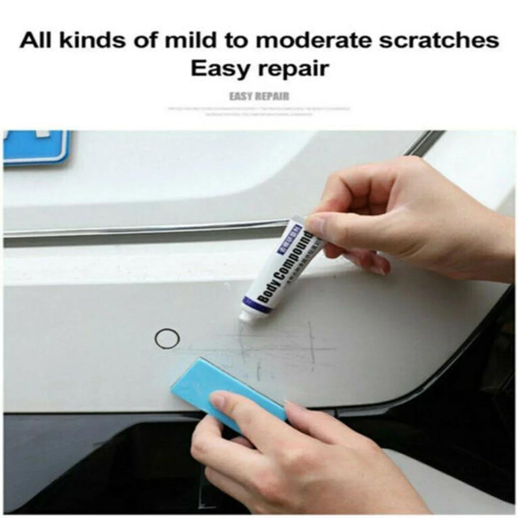 Soluție pentru îndepărtarea zgârieturilor auto Pastă de lustruit auto cu burete, Kit de îngrijire a vopselei caroseriei auto Vopsea spray pentru repararea vopselei pentru mașini și motociclete