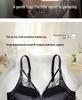 Chinese Style Embroidered Push-Up Bra for Small Busts – Lift & Adjust Front Closure, Anti-Sagging, Seamless, Side-Fat Gather