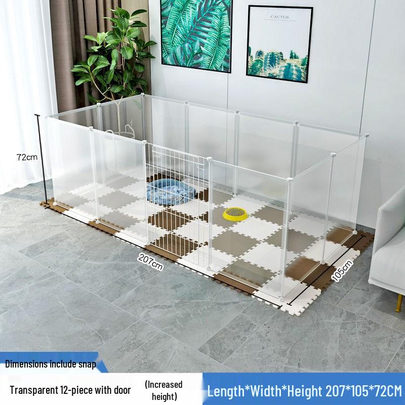 Indoor Pet Playpen: Dog/Cat Enclosure with Free Splicing Cages for Dogs, Cats, and Rabbits.