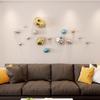 Wall Decoration Wind Chime Hanging Electroplated Stone Living Room Background Wall Hanging Abstract Irregular Stone Wall Decor