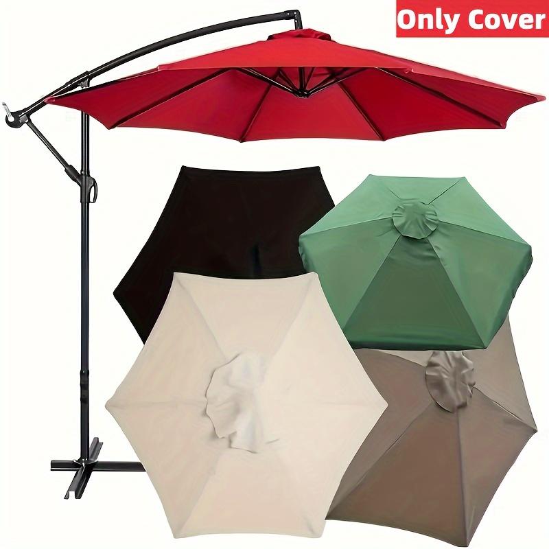 Zielony Pokrowiec Zapasowy na Parasol 27m 8 Żeberek Wodoodporny Ogród Podwórko Basen Parasol Wiszący 9FT 10FT 6 Żeberek 8 Żeberek Pokrywa