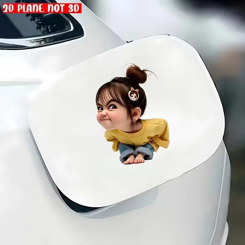 Creative And Cute Car Sticker Body Scratch Cover Car Window Decoration Waterproof Car Sticker Car Decorative Stickers