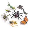 Wild Insect Model Toys: Poisonous Spider, Caterpillar, Butterfly, Mantis, Grasshopper, Dragonfly, Wasp Ornaments