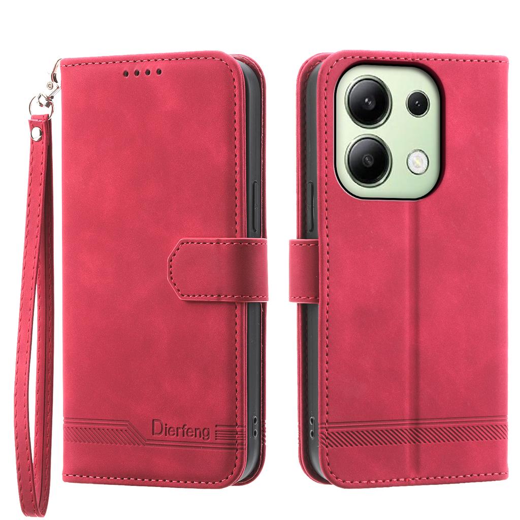 DIERFENG DF-03 for Xiaomi Redmi Note 13 4G Case Wallet Leather Flip Phone Cover