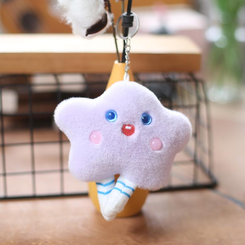 

Милый Милый Маленькая Звезда Маленькая Подвеска Плюшевая Игрушка Кукла Подвеска для Сумки Брелок Кукла Кукла 10 cm. фиолетовый