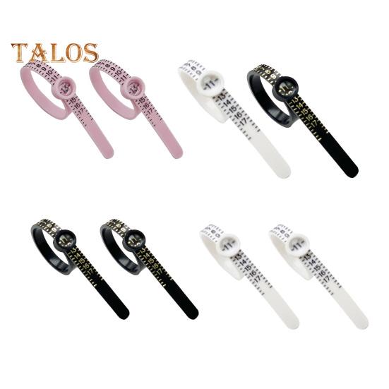 2 Pcs Ring Sizers with Magnified Glass for Convenient Reading Accurate Scale 1-17 Ring Measuring Belt Reusable US Finger Size Gauge Jewelry Sizing