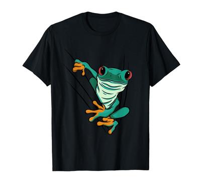 Frog Animal Motif Animal Print Frog T-Shirt