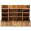 Wooden Storage Box Innovative Desktop Pen Holder Container Stationery Rack OrganizerCherry Wood