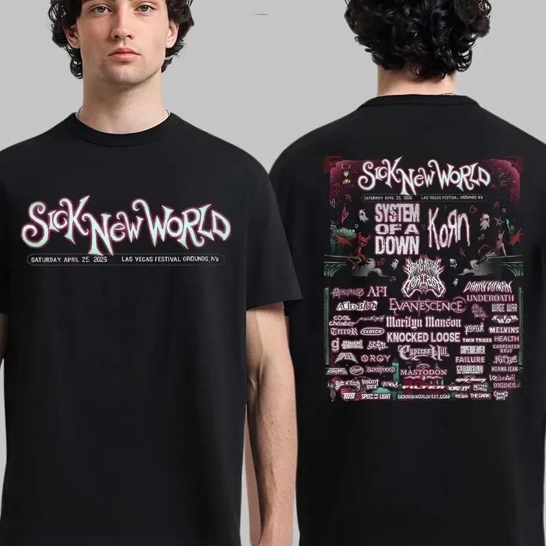 Sick New World Festival Lineup In Las Vegas NV On April 25 2026 Unisex T-Shirt S