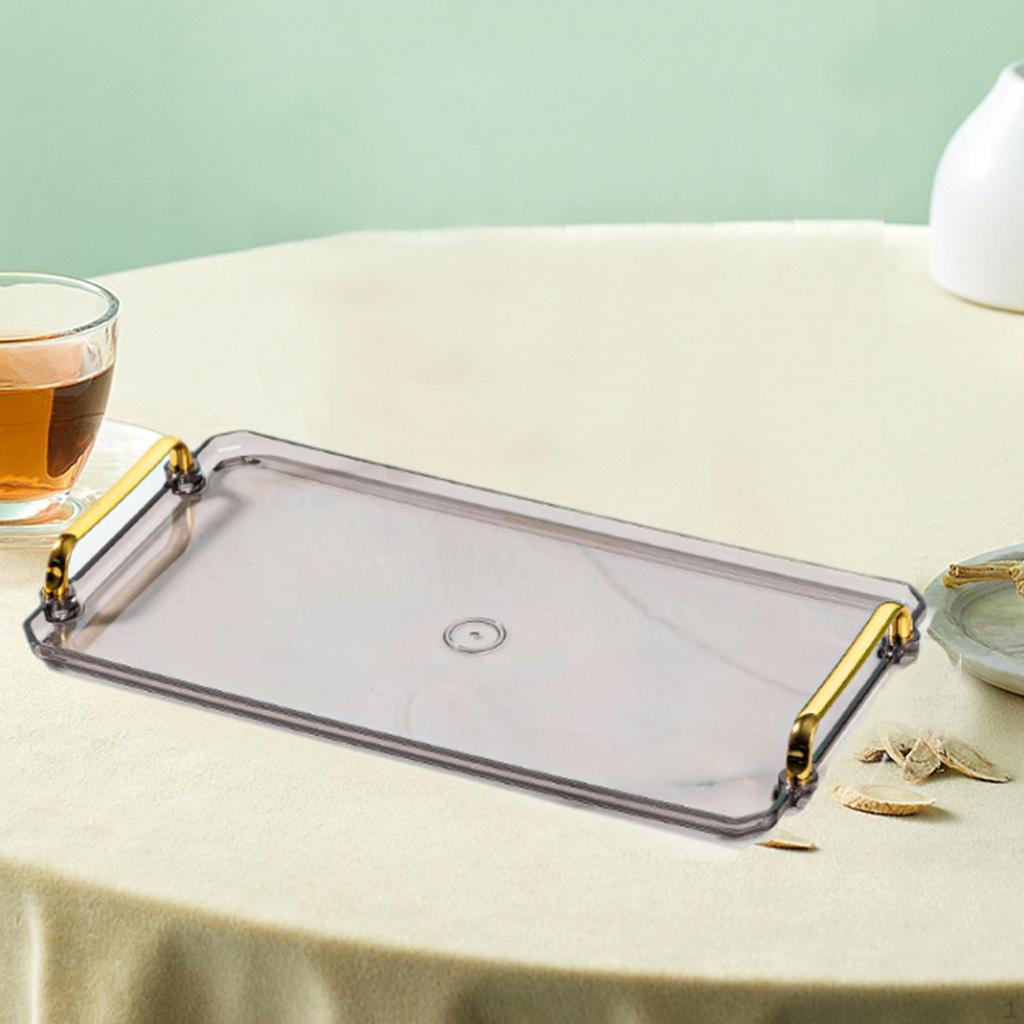 Elegant Bathroom Serving Tray, Modern Vanity Tray
