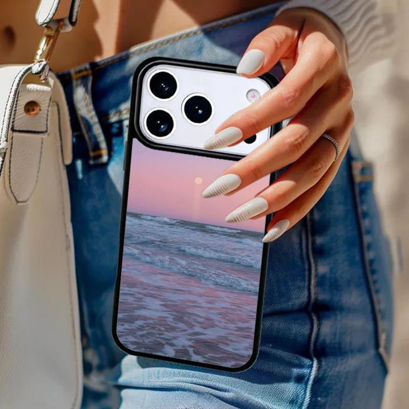 Summer Beach Ocean Waves Phone Case For iPhone 17 Air 14 15 13 12 Max Cover For Apple 16e 11 Pro Max Plus Coque