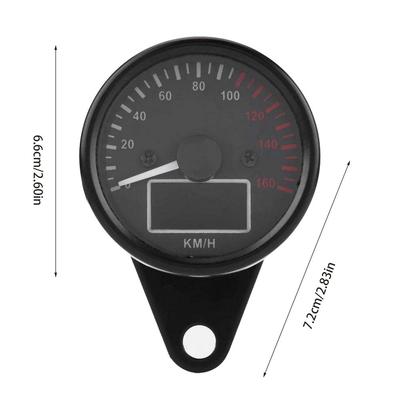 Motorcycle Speedometer Digital Motorcycle Tachometer Speed Gauge LED Odometer Waterproof Tachometer Universal Digital Gauge