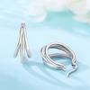 925 Silver Exquisite Multi-layer Ear Ring Jewelry Versatile Hoop Earrings For Women Jewelry Fine Birthday Party Gift