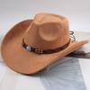Wide Fedora Hat with Faux and Decorative Beads for Men Women