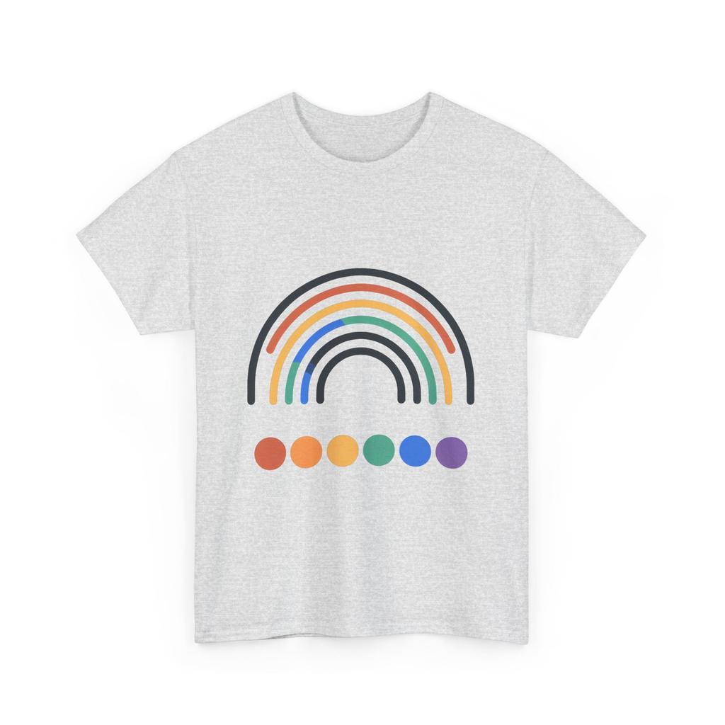 Colorful Rainbow Circles Graphic T-shirt