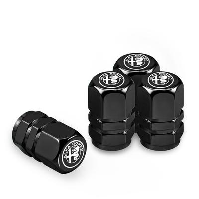 4 Pcs Of Car Tire Cap Valve Cover Accessories For 4C 159 Spider Giulia 156 Tonale Mito 147 8C Stelvio GT 166 Volante