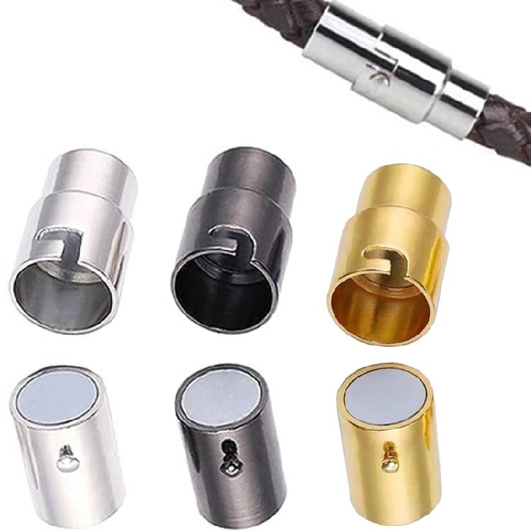 10 Pack Copper Magnetic Clasps Cord End Caps Leathers Rope End Caps for Jewelry