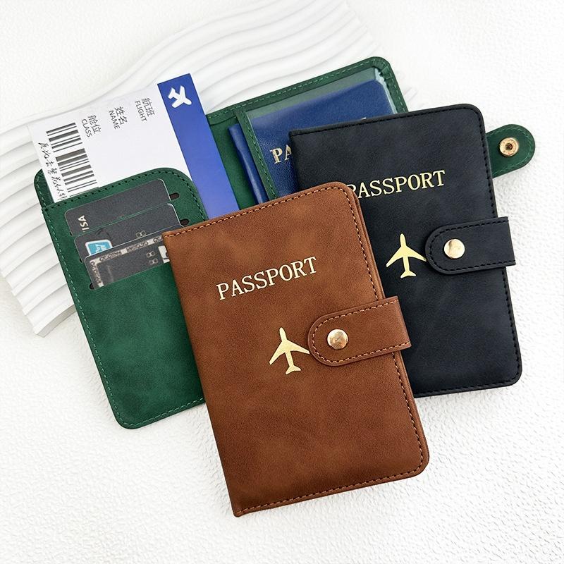 Custodia per passaporto impermeabile, custodia da viaggio in pelle PU, portafoglio per carte di credito, grazioso libretto per passaporto per donne/uomini