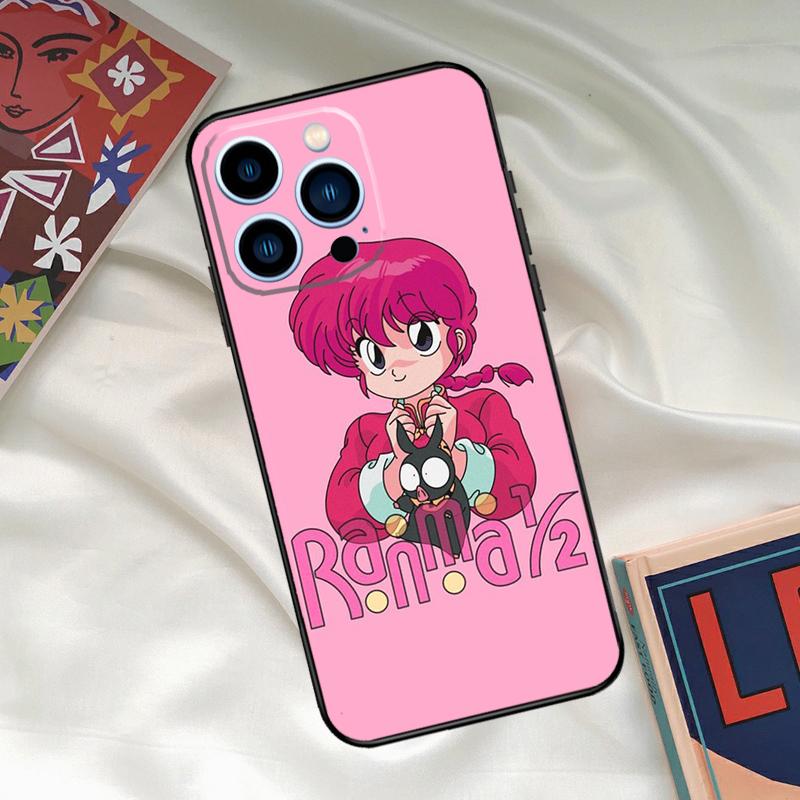 

Cartoon Ranma 1 2 Phone Case For iPhone 15 14 Pro 11 12 13 Pro Max XS XR X 7 8 Plus 12 13 Mini Back Cover iPhone 12Pro MAX