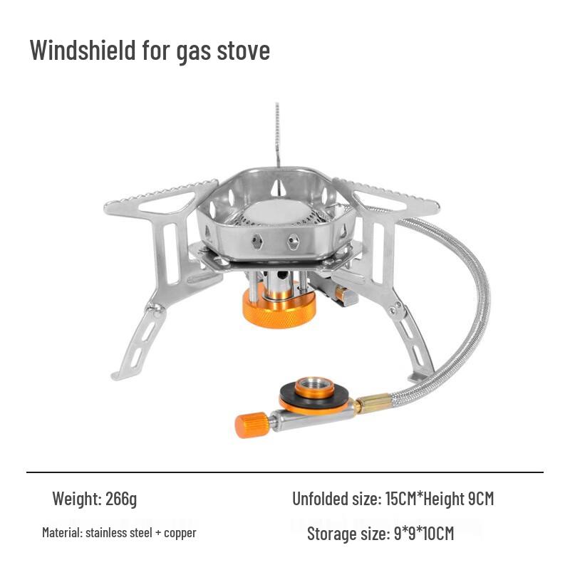 Portable Camping Windproof Split Stove Head