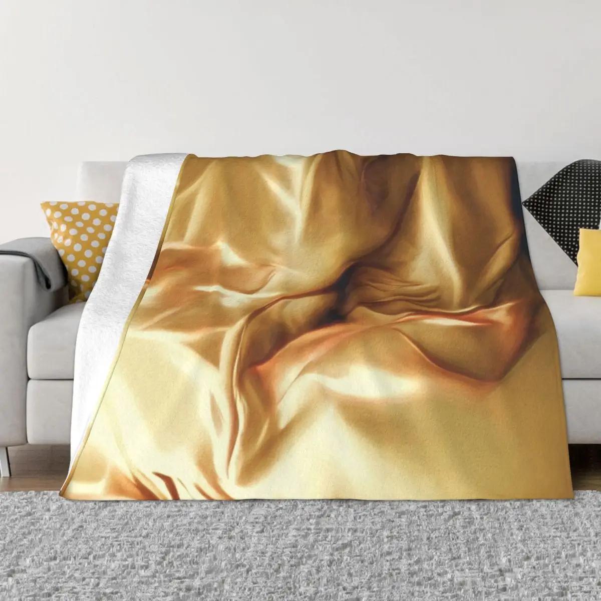 

Pale Gold Silk Satin Fabric Series 6 Throw Blanket Christmas Bed linens christmas decoration halloween 30x40in