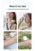 Foldable Portable Handheld Fan with Ice Cooling & Digital Display, High-Speed Turbo Cooling