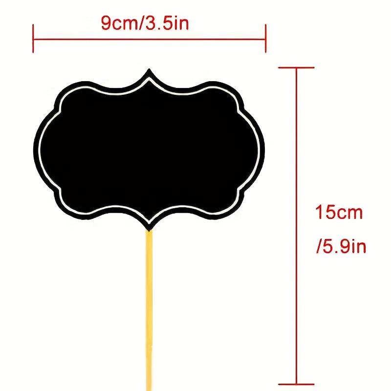 10 Pcs Blank Toothpick Flags Set  – Bamboo Erasable Insert Labels, Ideal for Cake Parties & Supermarket Labels