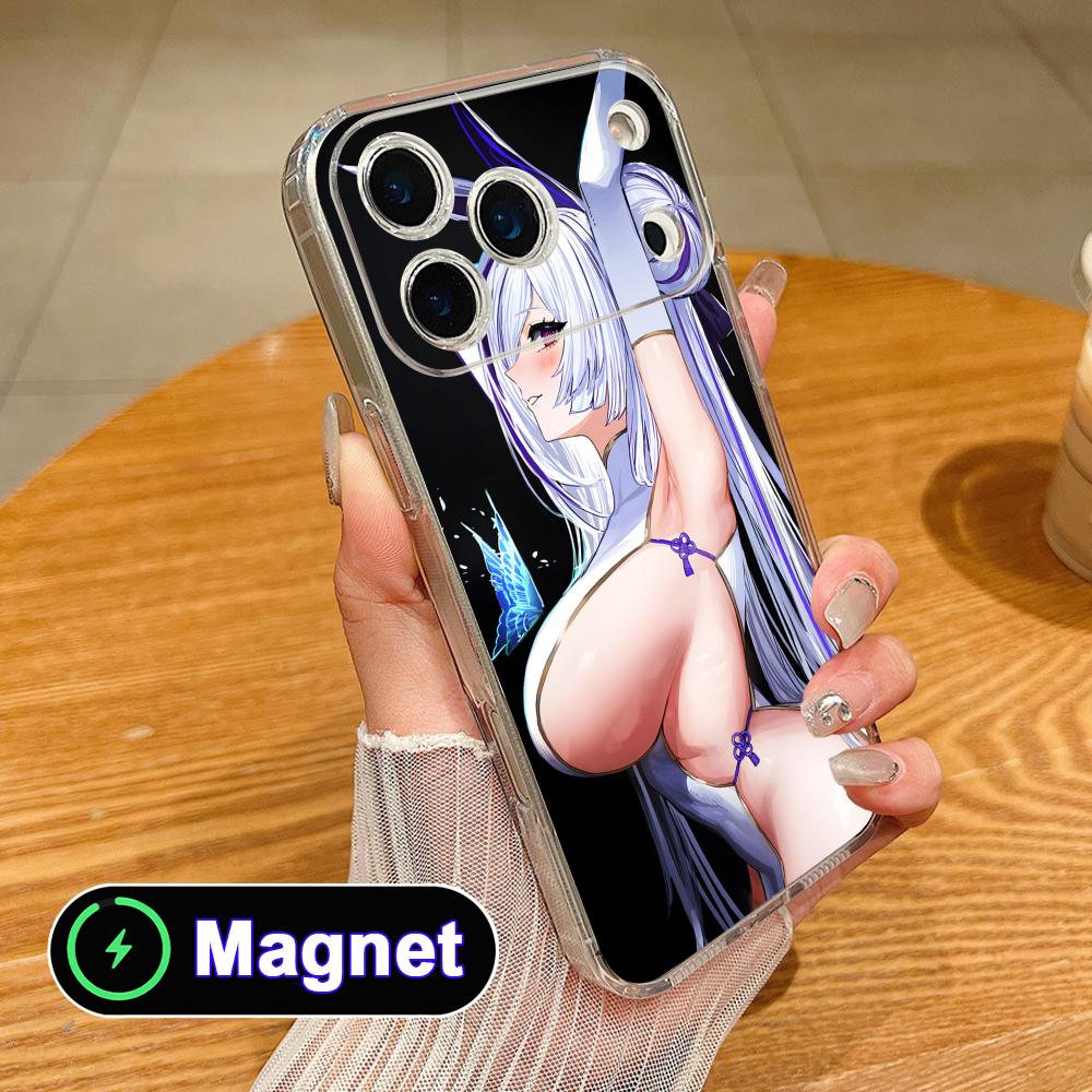 Azur Lane Unzen Clear TPU Magsafe Mobile Phone Case for iPhone 17 16 15 14 13 12 11 Air Pro Max Plus Mini Colorful Cover