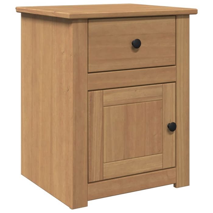 VidaXL Bedside Table Panama 46x40x57 Cm Solid Pine Wood, Bedside Cabinet, Bed Cabinet, Side Table for 4016383