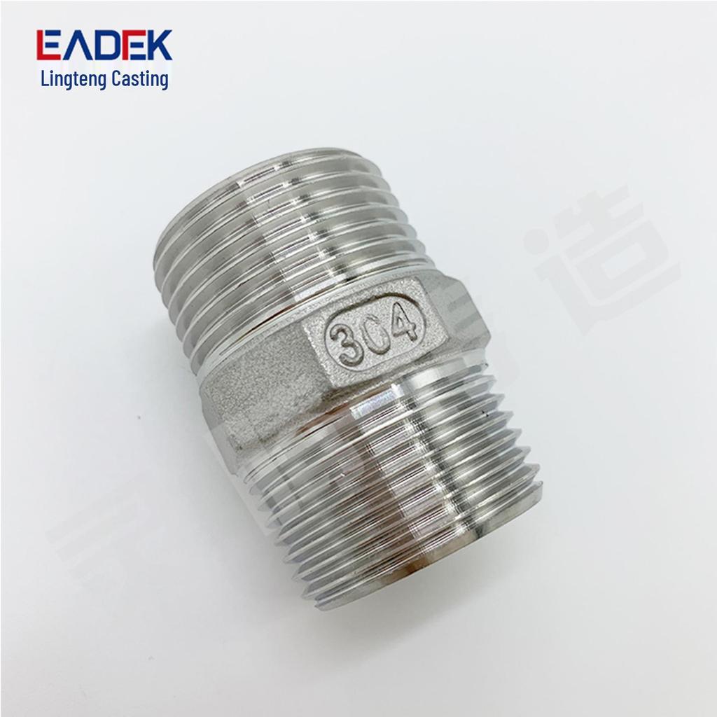 Stainless Steel 304/316 Hexagonal Male Thread Double Nipple for Water Pipes