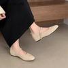 Fashion SUOJIALUN 2025 Spring New Brand Women Flat Shoes Fashion Round Toe Ladies Elegant Baot Shoes Soft Flat Heel Mary Jane Shoes