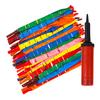 Rocket Balloons with Pump Flying Balloon with Whistling Noise Assorted Colors Long Screaming Balloon for Birthdays Events Parties