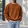 Sweatshirt à col rond coupe ample pour homme, Haut pull décontracté d'hiver pour un usage quotidien